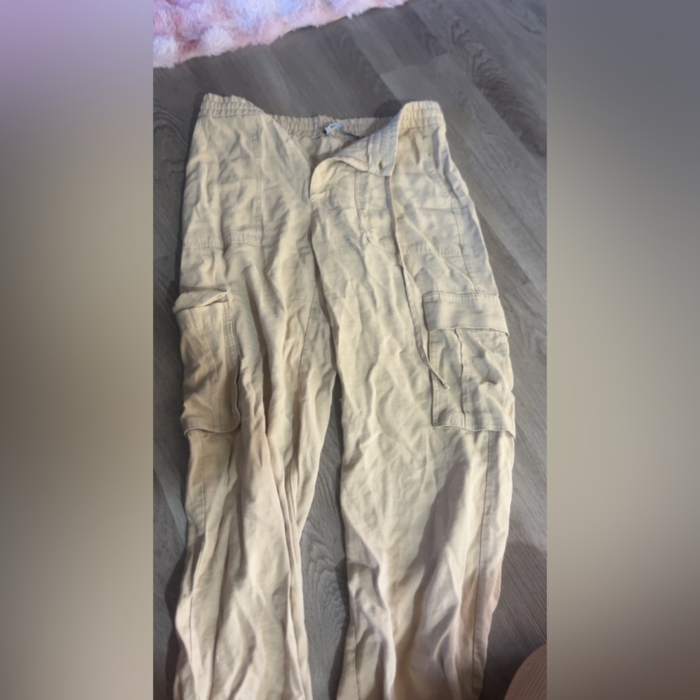 Zara Men's Beige Cargo Pants